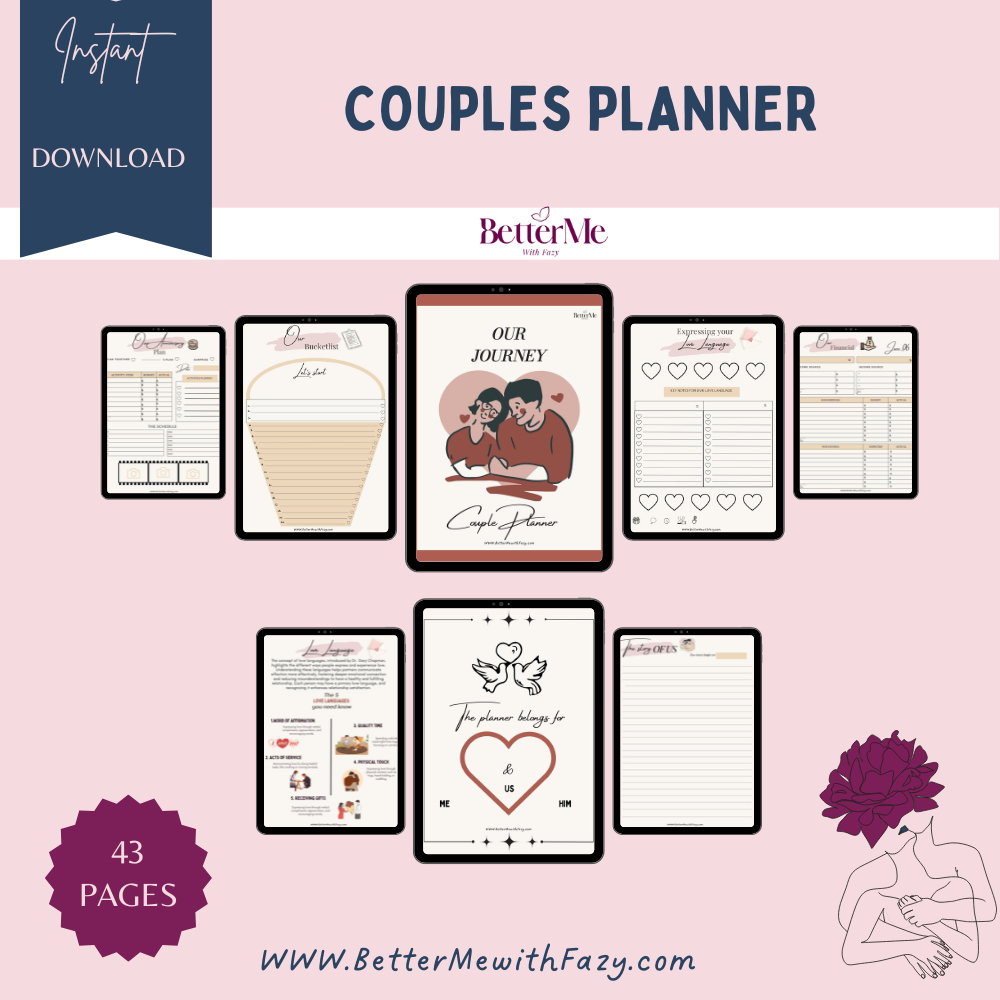 The Ultimate Couple’s Relationship Goals Planner: Plan, Grow, and Strengthen Your Love, One Goal at a Time! 💑