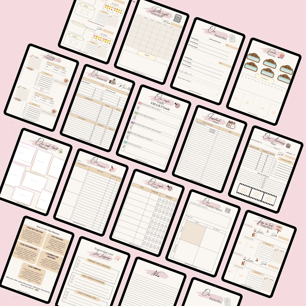 The Ultimate Couple’s Relationship Goals Planner: Plan, Grow, and Strengthen Your Love, One Goal at a Time! 💑