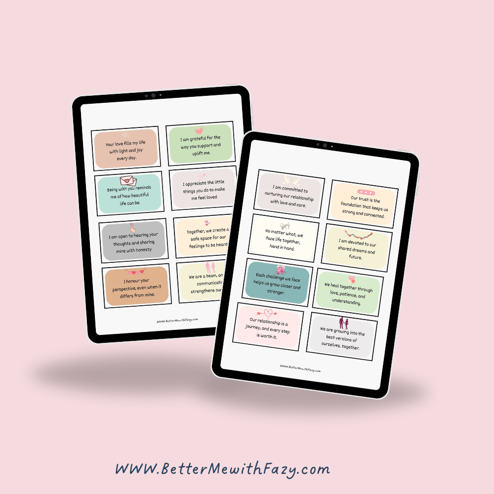 Affirmation Cards for Couples: Strengthen Your Love with Positive Words! 💕