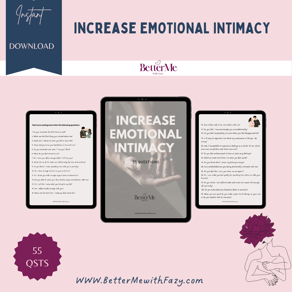 Increase Emotional Intimacy: 55 Questions To Strengthen Your Bond 💑