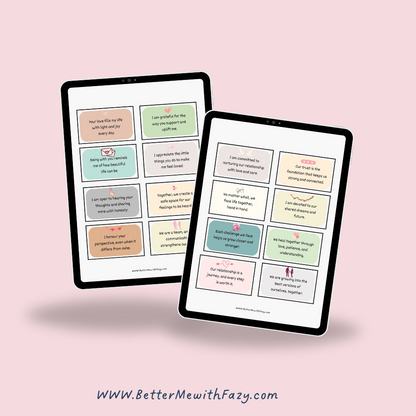 Affirmation Cards for Couples: Strengthen Your Love with Positive Words! 💕