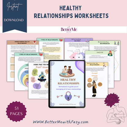 Healthy Relationships Worksheets: Build the Love You Deserve-One Step at a Time! 💕